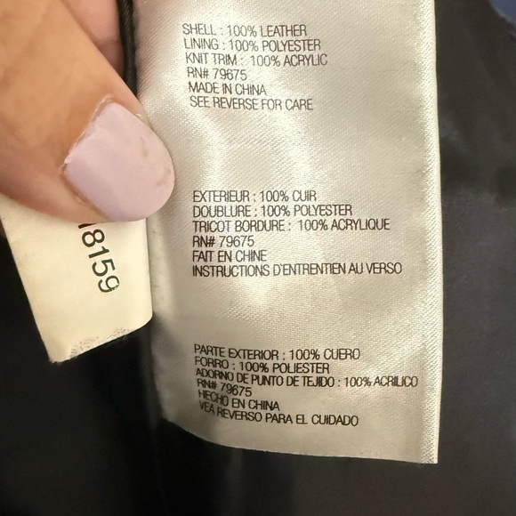 Michael Kors Women’s Leather Jacket - Picture 8 of 9